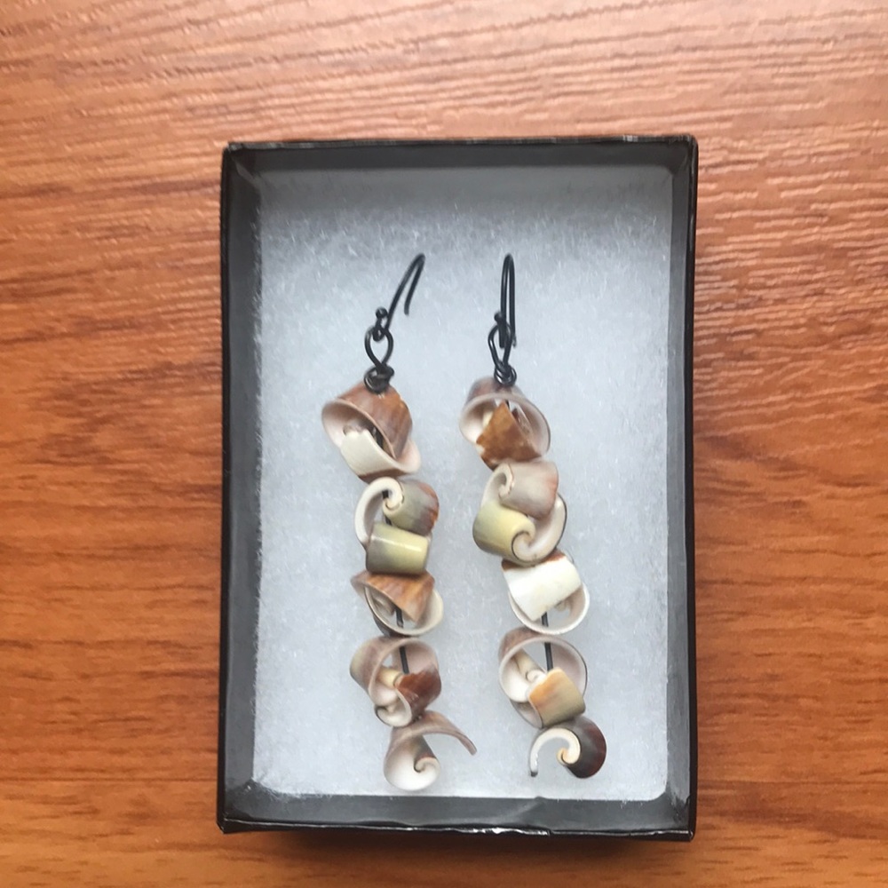 Handmade shell earrings